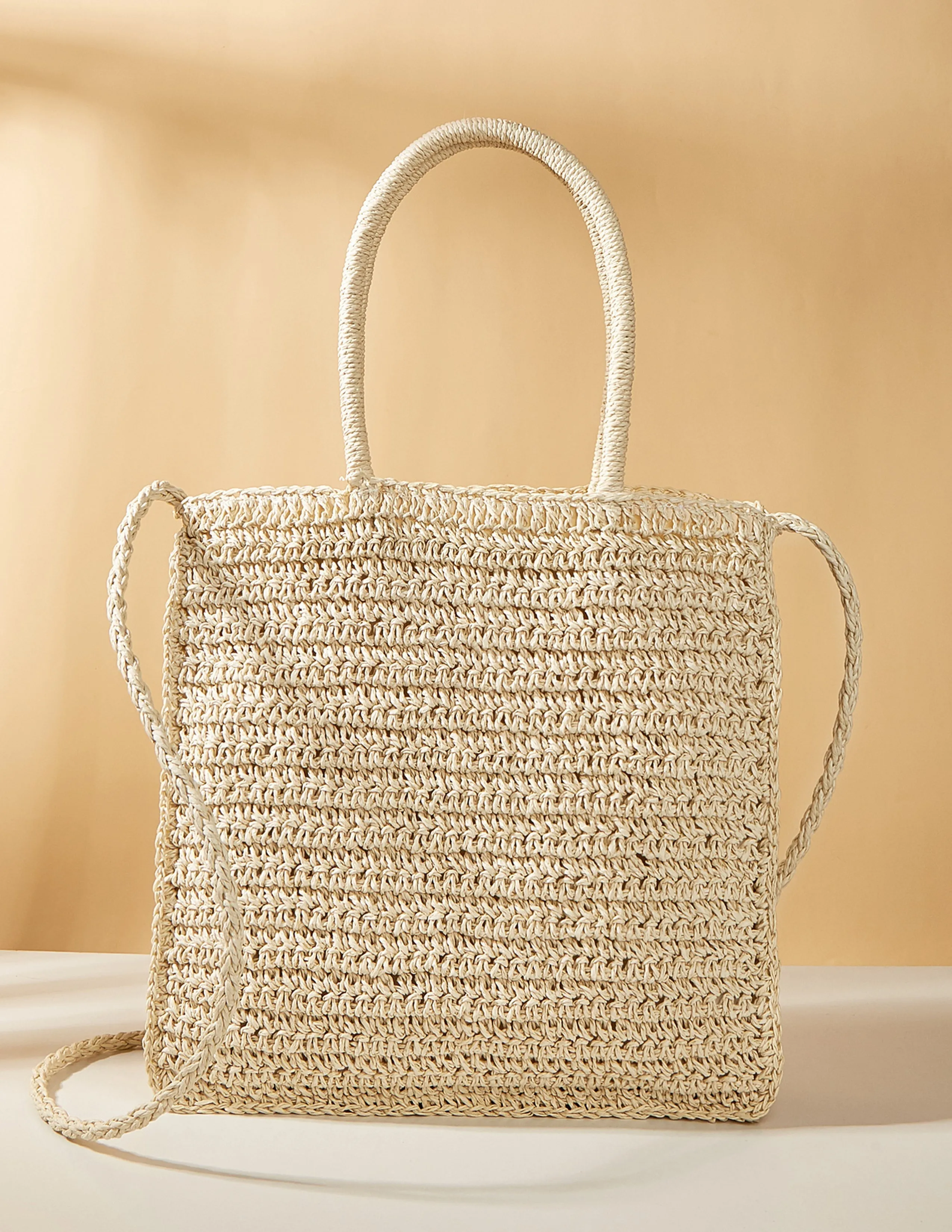 Vibrant Floral Woven Straw Tote