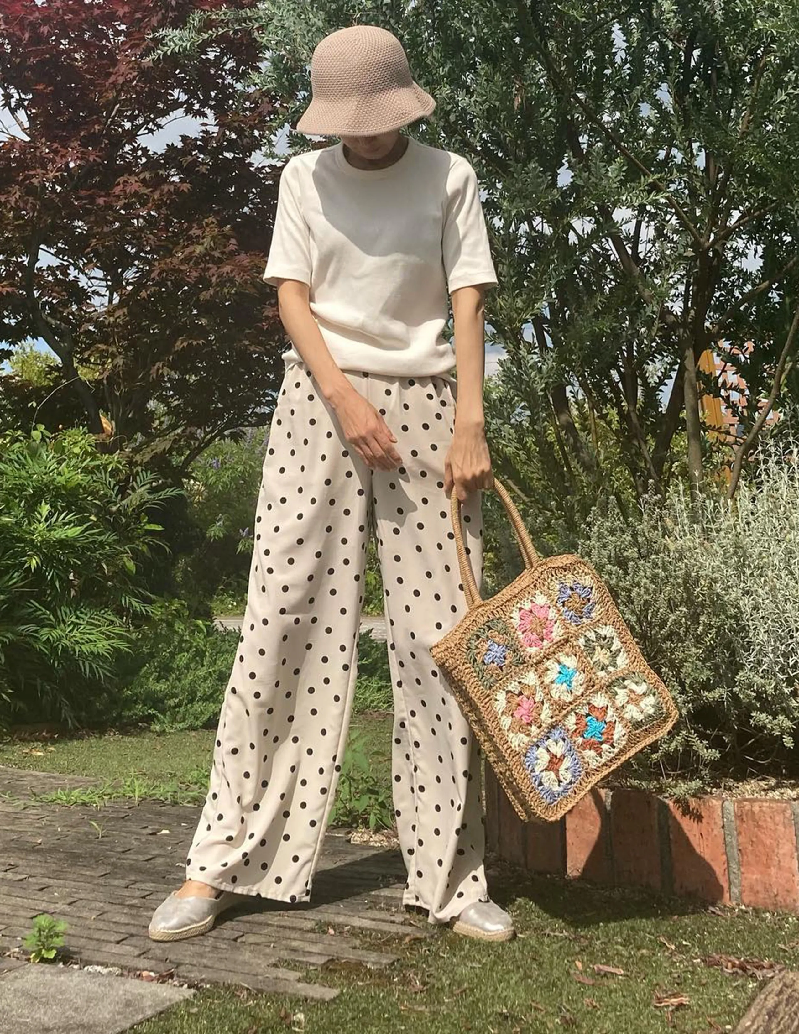 Vibrant Floral Woven Straw Tote