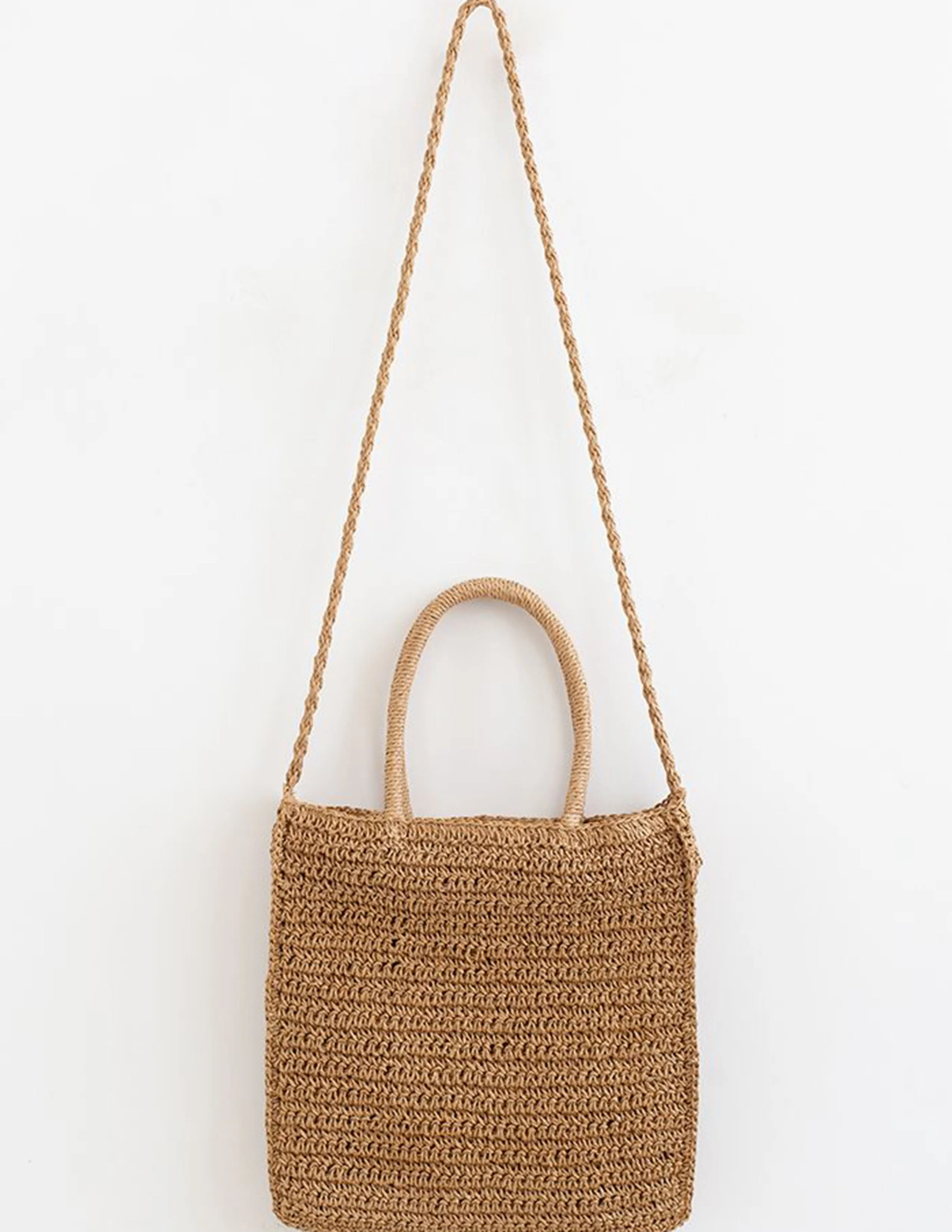 Vibrant Floral Woven Straw Tote