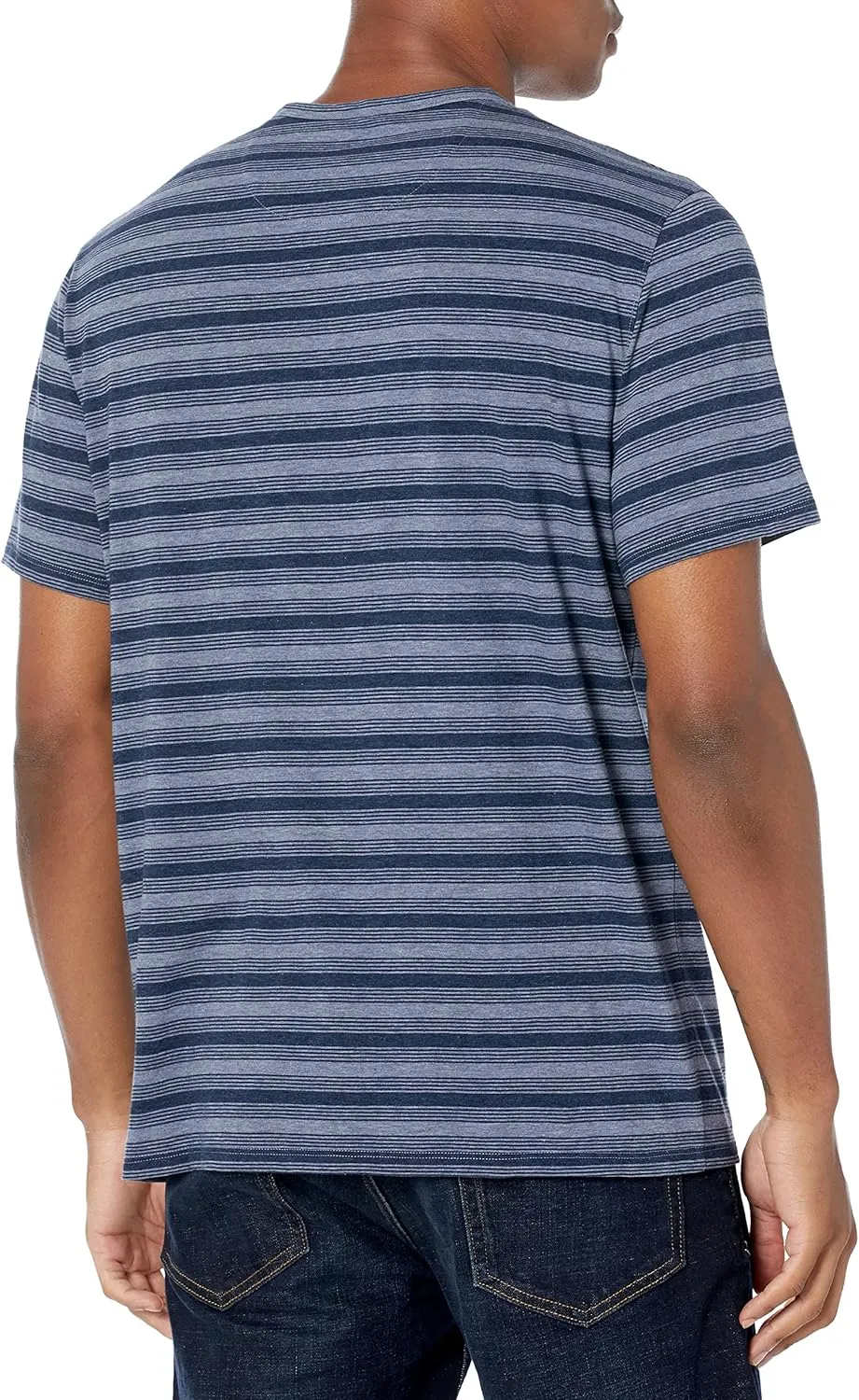 Vince Men's Feeder Stripe S/S Crew