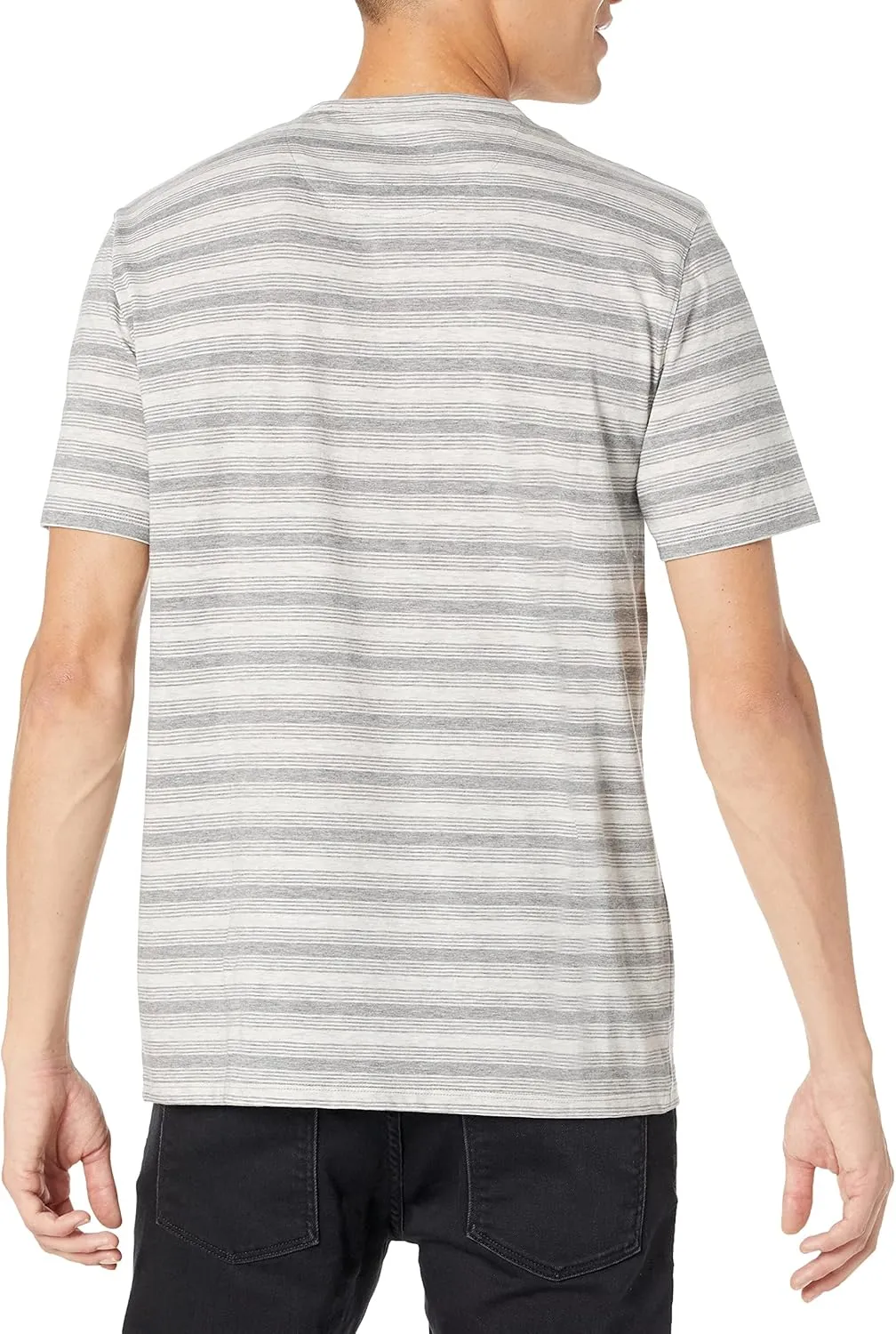 Vince Men's Feeder Stripe S/S Crew