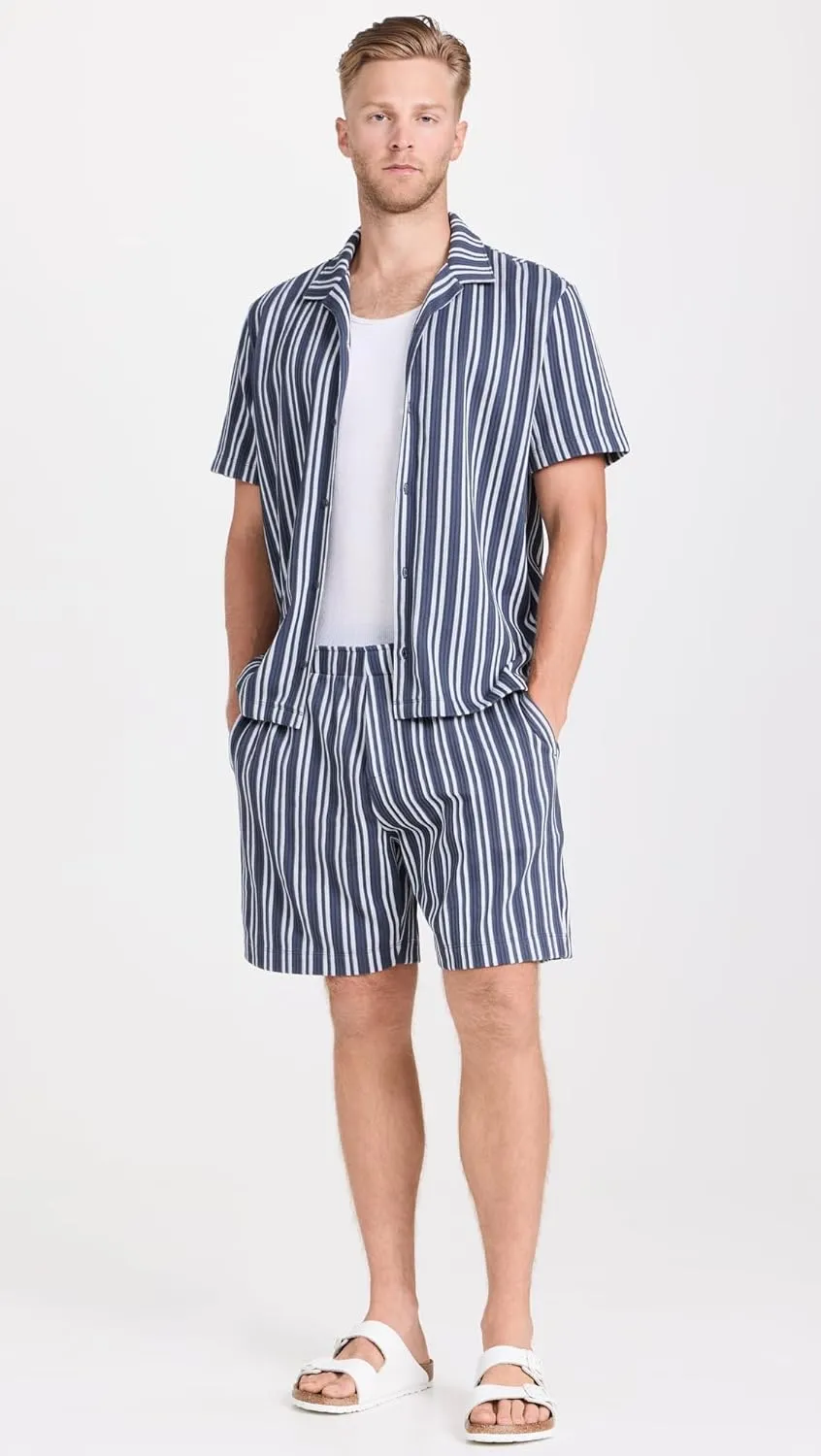 Vince Men's Jacquard Stripe Shorts 7.5"
