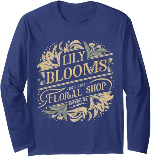 Vintage Lily Blooming Floral Shop Long Sleeve T-Shirt
