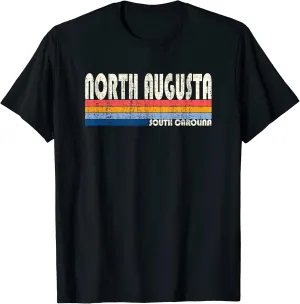 Vintage Retro 70s 80s Style Hometown of North Augusta, SC T-Shirt
