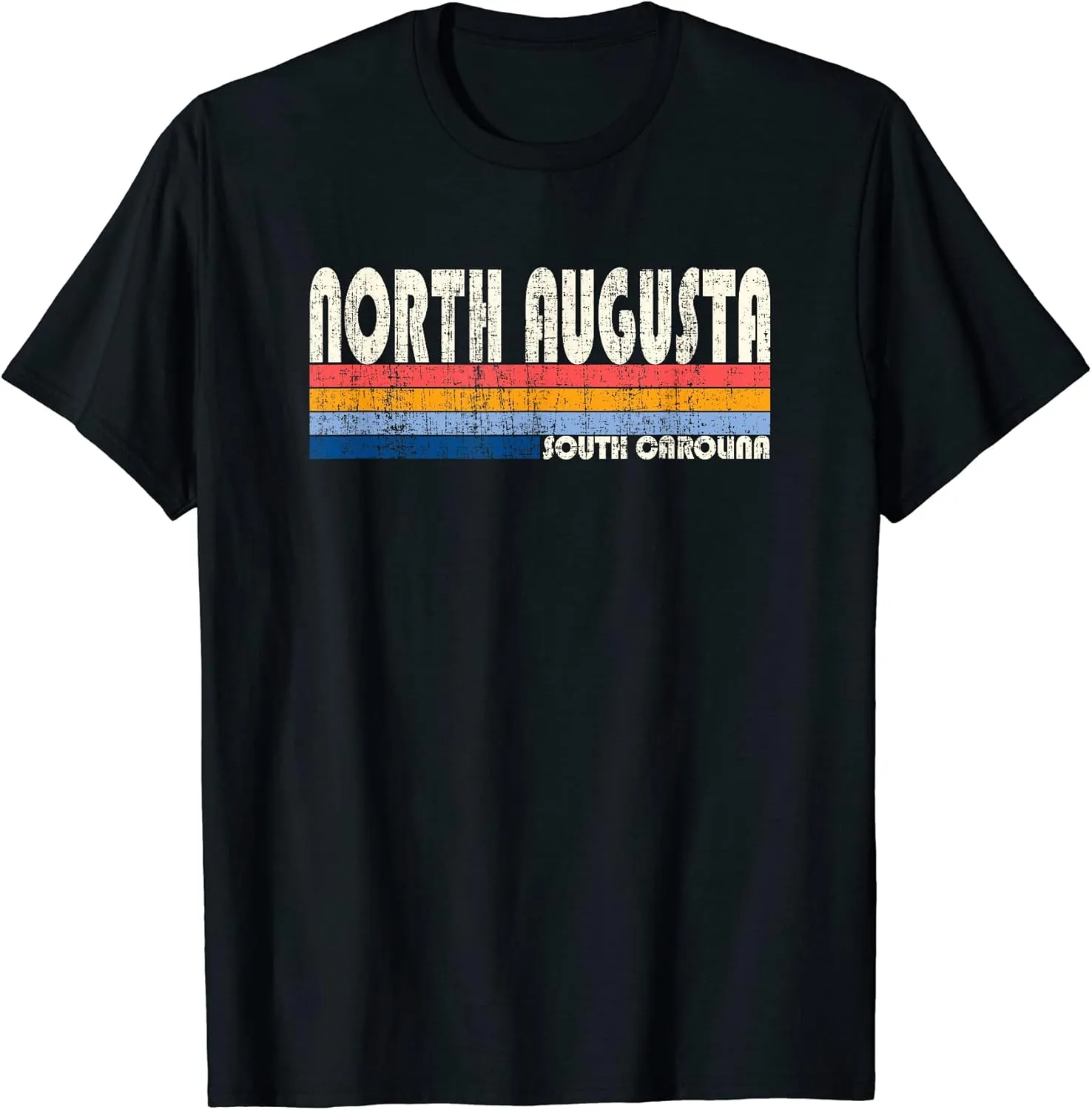Vintage Retro 70s 80s Style Hometown of North Augusta, SC T-Shirt