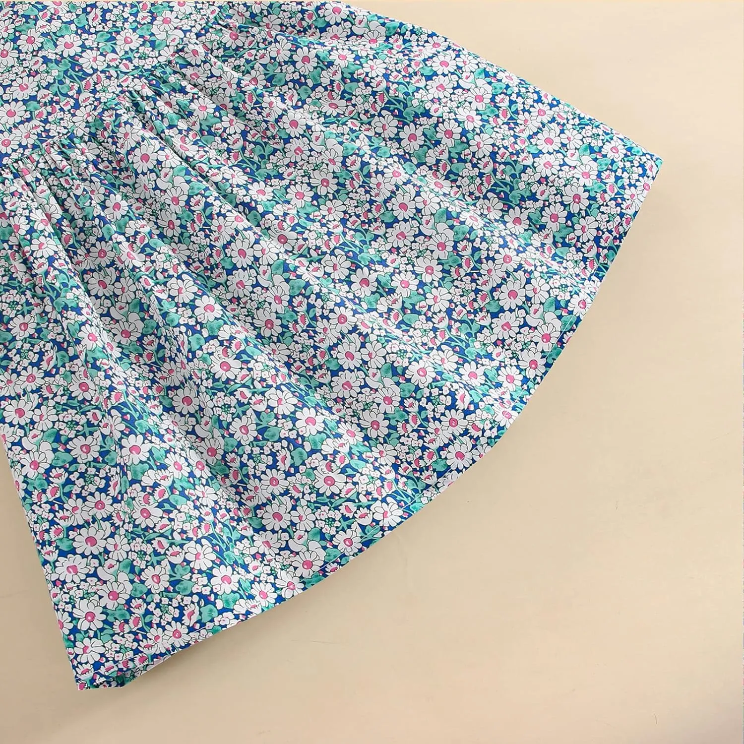 VINUOKER Toddler Girls Summer Floral Dress Sleeveless Sundress Peter Pan Collar Casual Dress Polo Dress