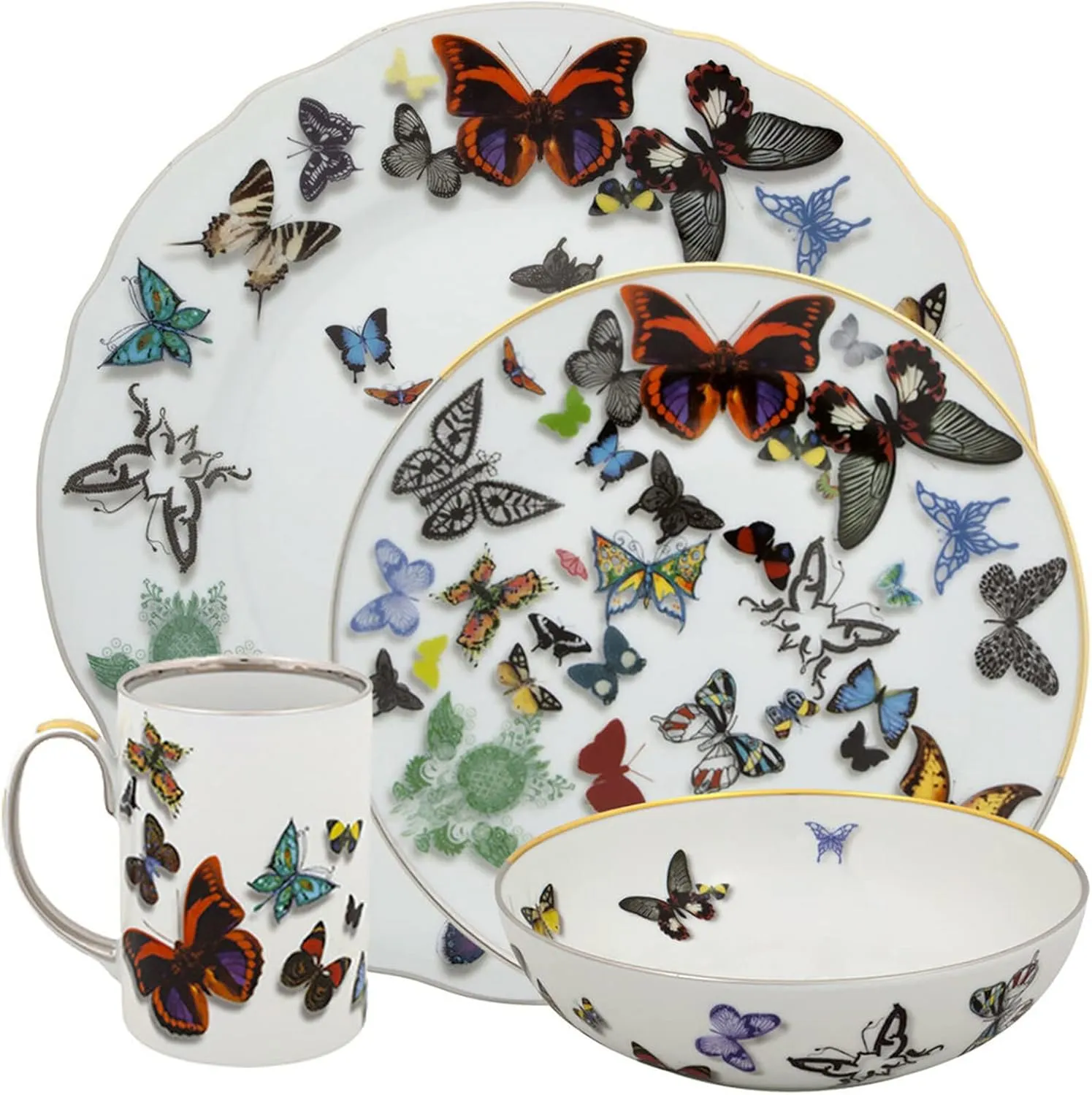 Vista Alegre Christian Lacroix Butterfly Parade 4 Piece Place Setting