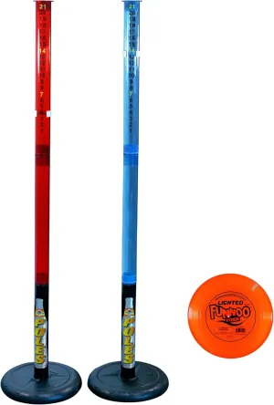 water sports Deluxe Light Up Pole Game with Frisbee Disc and Poles, Multi (810717)