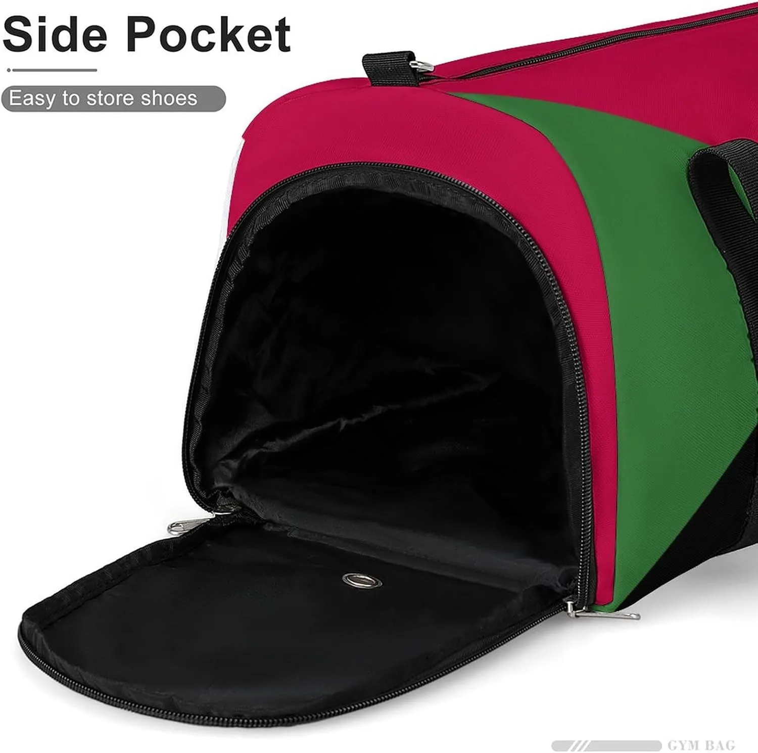 Waterproof Travel Duffel Bag Western Sahara Flag for Men Women Shoe Compartment