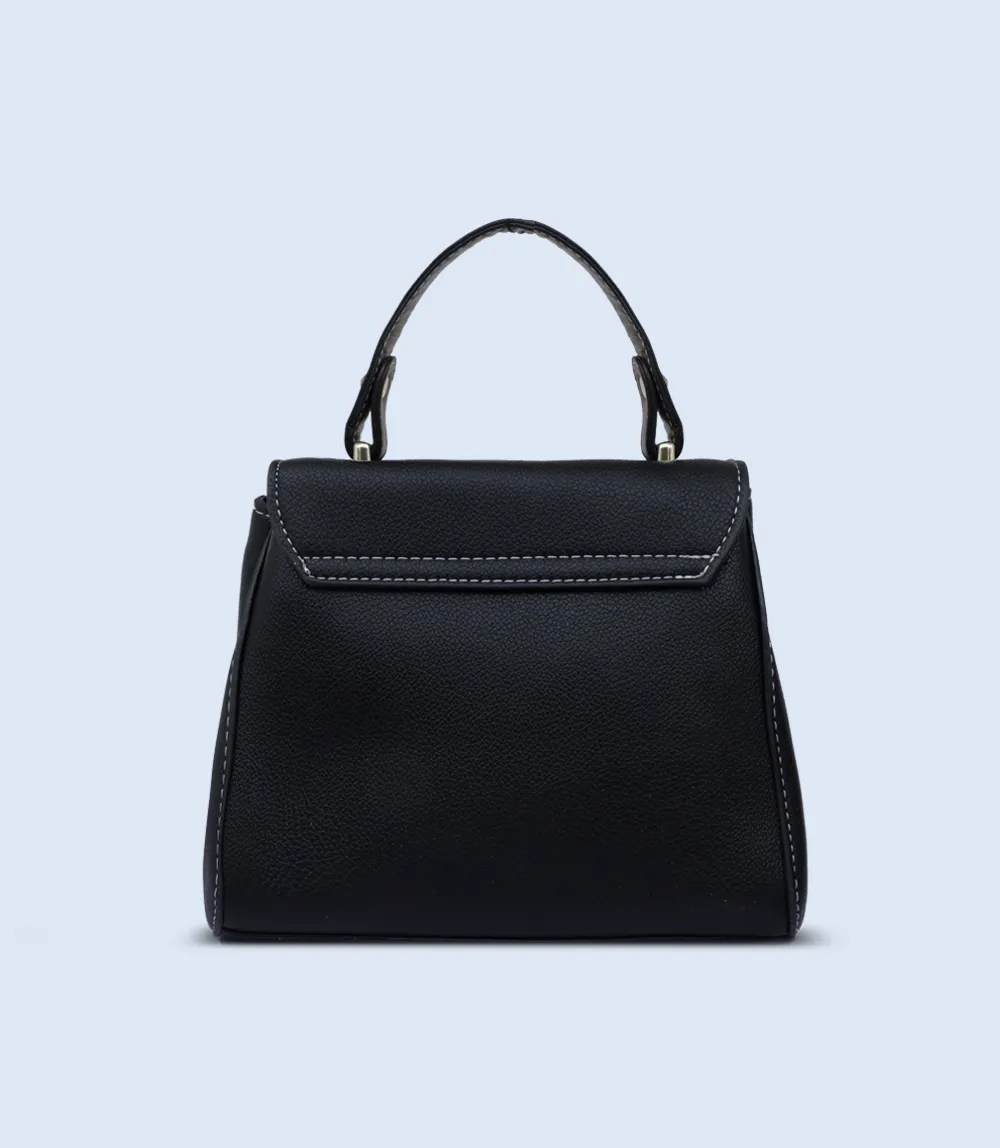 WB2754-Black-Women Boxy Bag