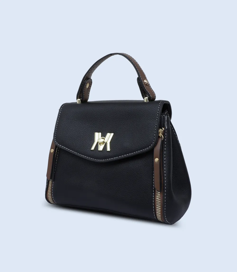 WB2754-Black-Women Boxy Bag