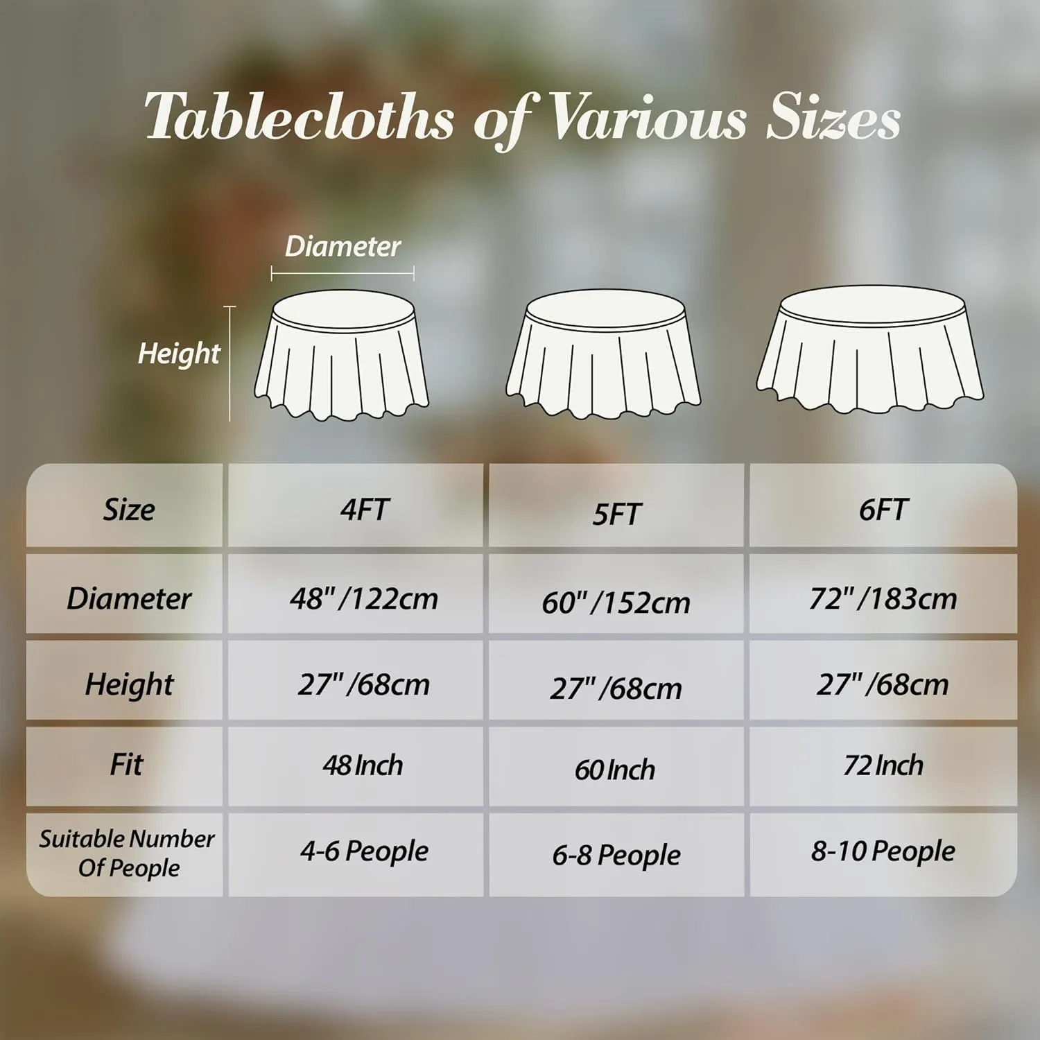 White Tulle Tablecloths 72 Inch Round Tutu Table Skirt Ruffle Spandex White Round Table Cloth Wrinkle Free Stretch Fitted Tulle Cover for Wedding Birthday Baby Bridal Shower Party Cake Decor