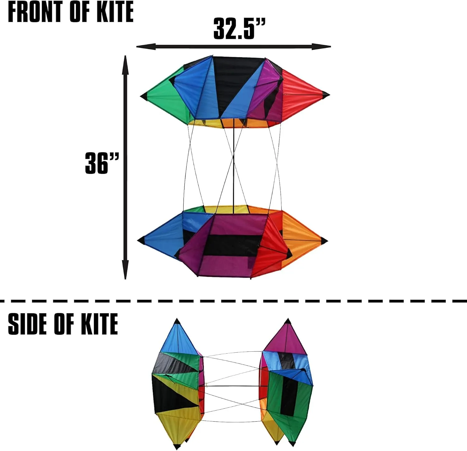 WindNSun Supersize 3D Revolution Kites & Box Kite