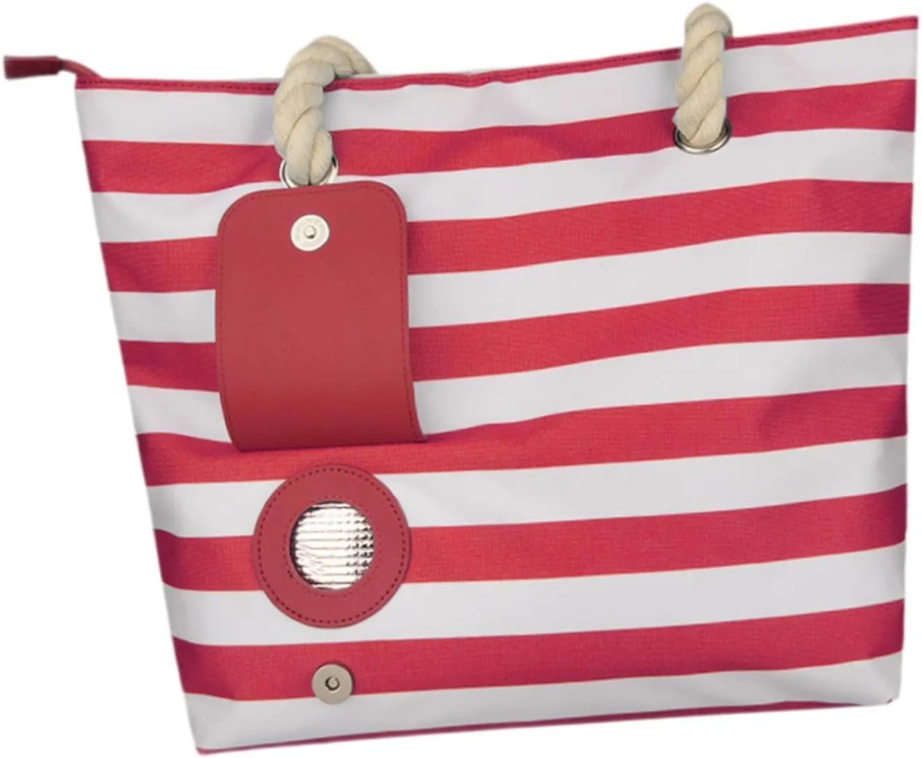 Wine Purse Beach Tote Bag Handbag Insulated Women Wine Cooler Wine Carrier for Concerts Picnic Party Outdoor Housewarming, Red, 32cmx33cm