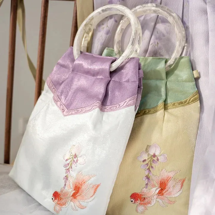 Wisteria Wristlet Bag