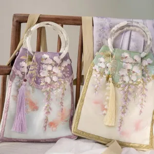 Wisteria Wristlet Bag
