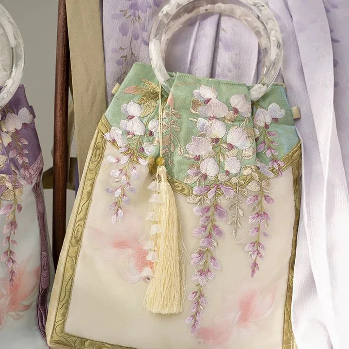 Wisteria Wristlet Bag