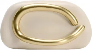 Women PU Leather Metal Handle Handbag Trendy Commuting Compact Stone Purse Hand-held Causal Shoulder Clutch Bag