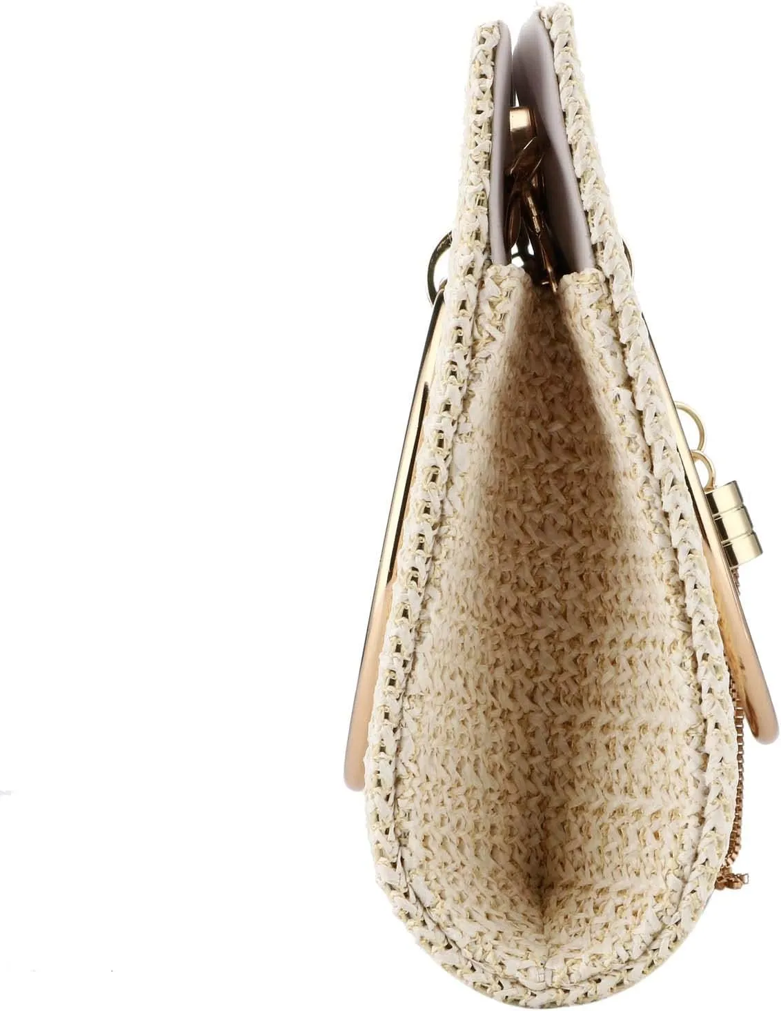 Women Straw Bag Crossbody Clutch Evening Clutch Purse Beach Shoulder Handbag