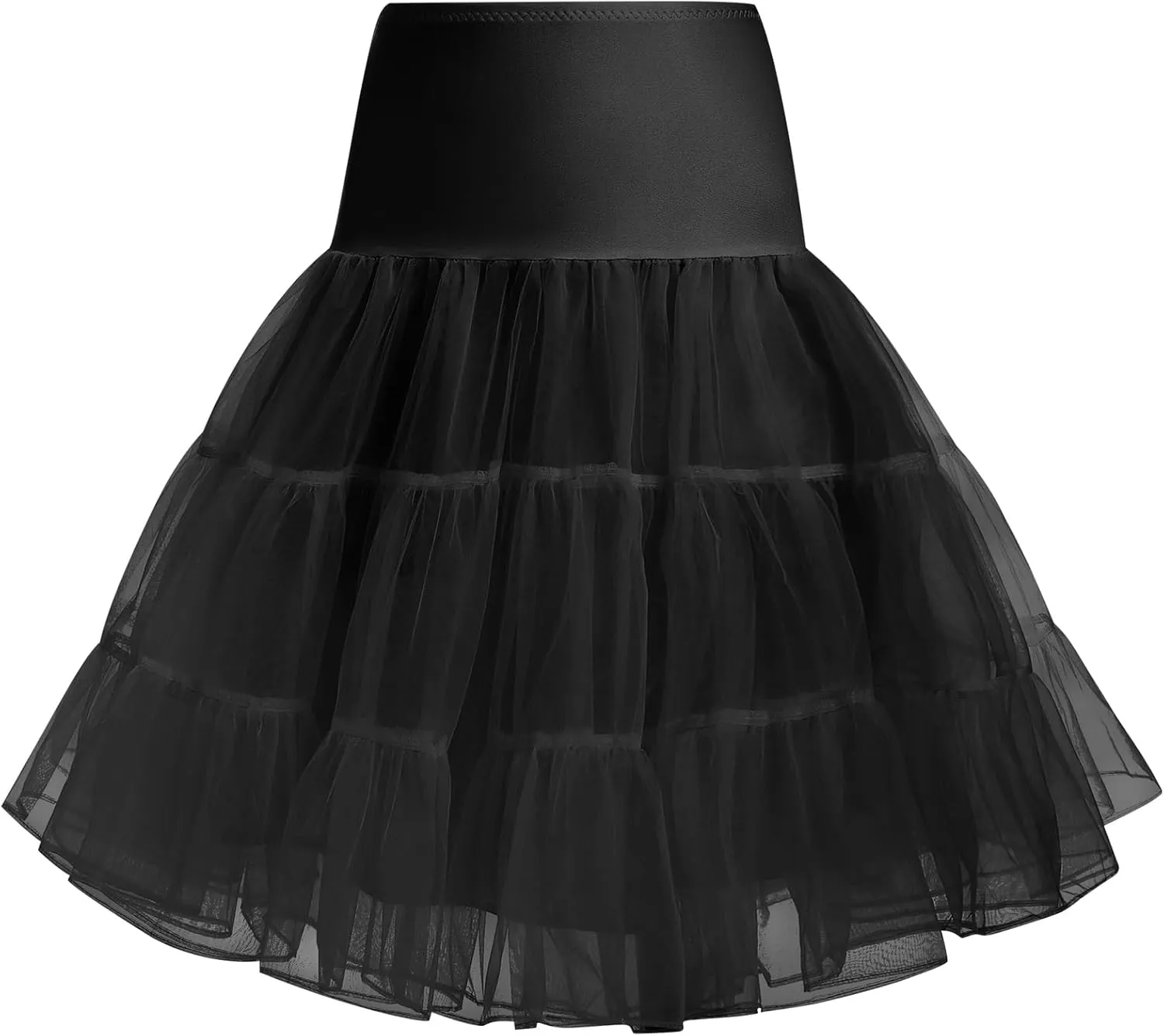 Women's 50s Vintage Rockabilly Petticoat Crinoline Tutu Underskirt Half Slip Vintage 1950s Underskirt Puffy Tulle Petticoat