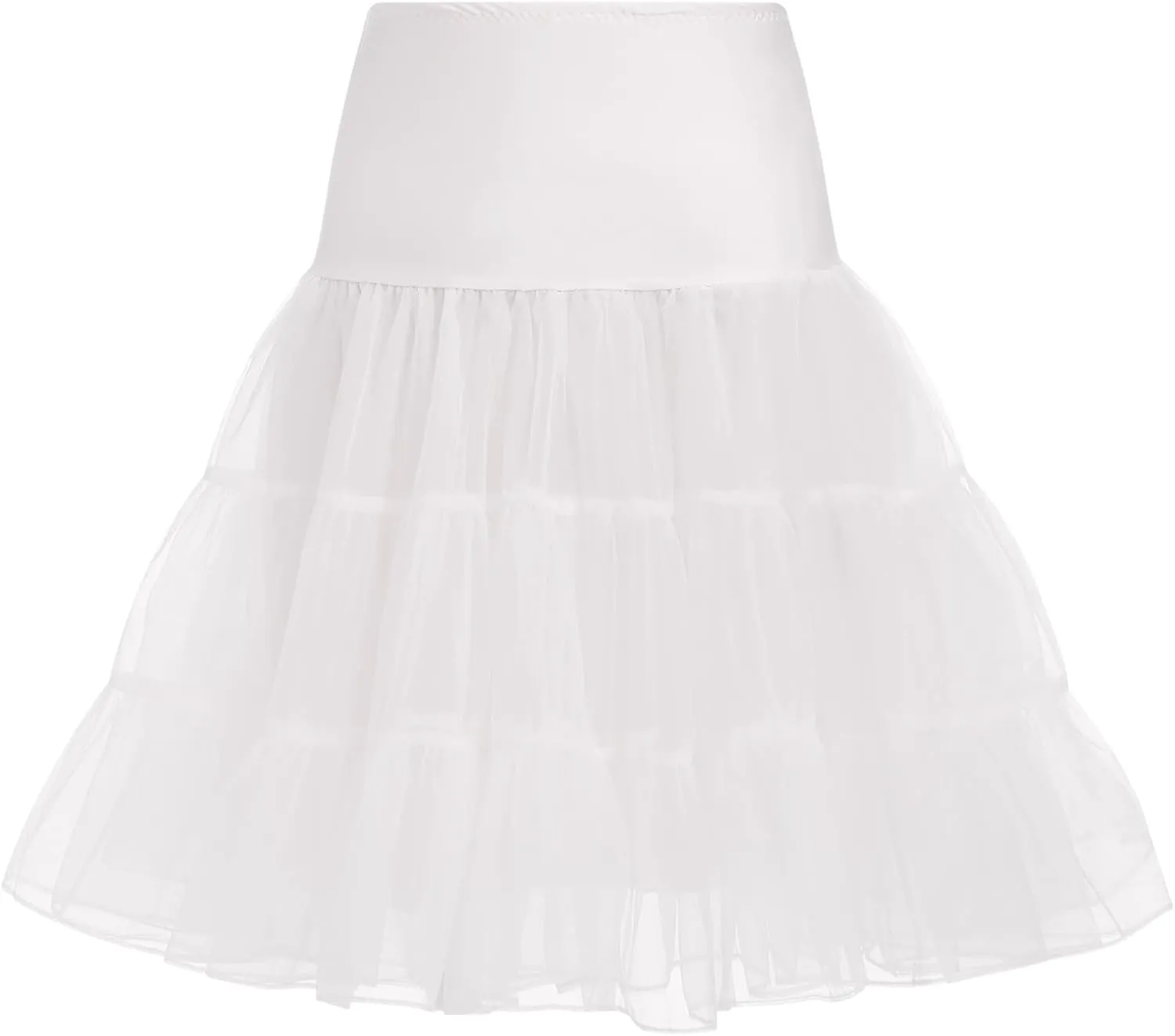 Women's 50s Vintage Rockabilly Petticoat Crinoline Tutu Underskirt Half Slip Vintage 1950s Underskirt Puffy Tulle Petticoat