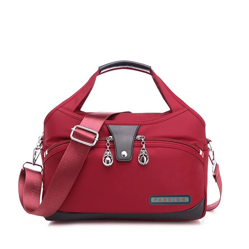 Women's And Lightweight Oxford Cloth Korean Style Large Capacity Waterproof Shopping Shoulder Bags