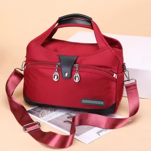 Women's And Lightweight Oxford Cloth Korean Style Large Capacity Waterproof Shopping Shoulder Bags