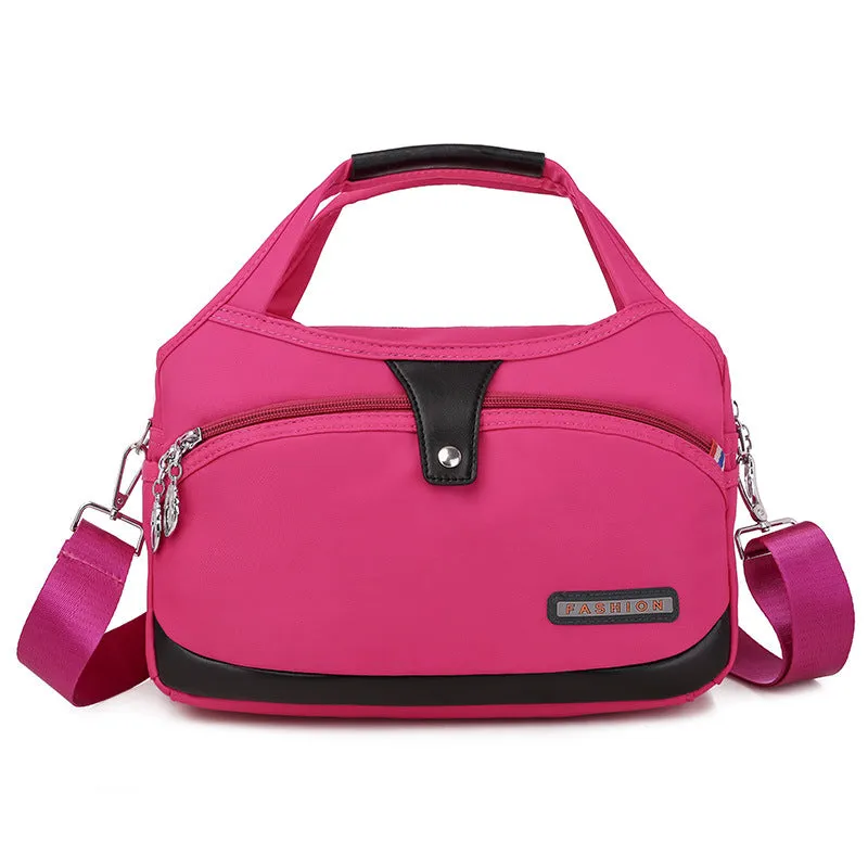 Women's And Lightweight Oxford Cloth Korean Style Large Capacity Waterproof Shopping Shoulder Bags