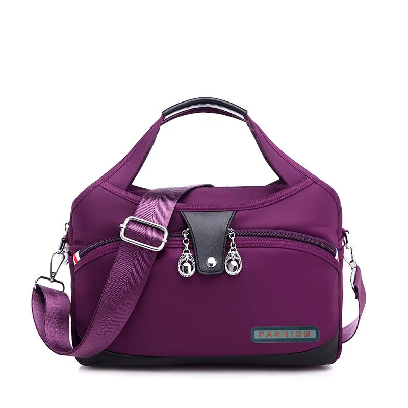 Women's And Lightweight Oxford Cloth Korean Style Large Capacity Waterproof Shopping Shoulder Bags
