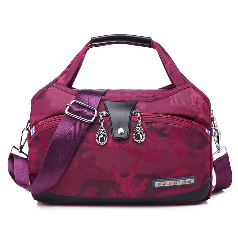 Women's And Lightweight Oxford Cloth Korean Style Large Capacity Waterproof Shopping Shoulder Bags