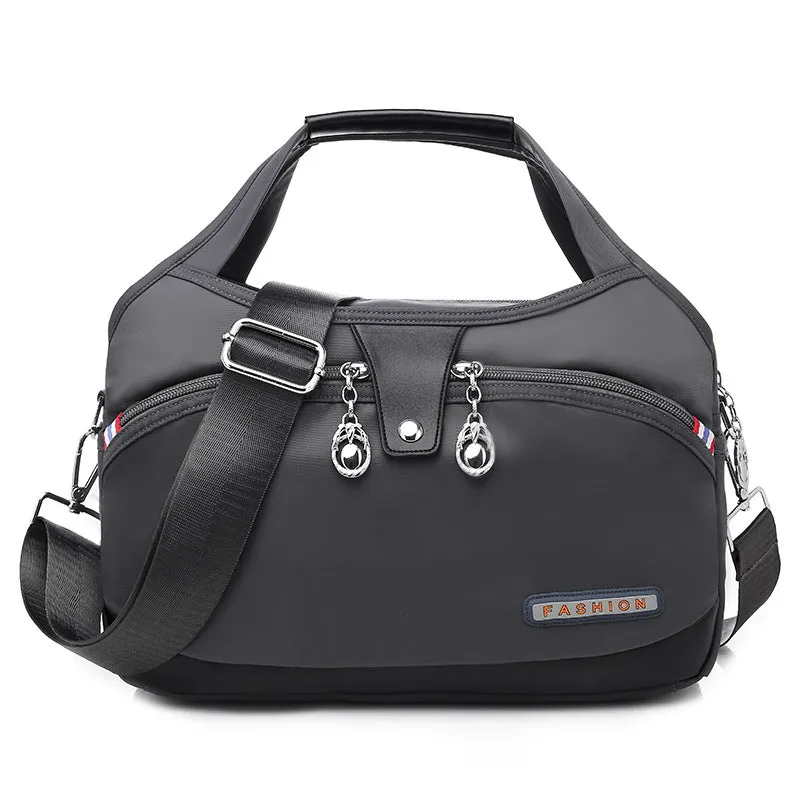 Women's And Lightweight Oxford Cloth Korean Style Large Capacity Waterproof Shopping Shoulder Bags