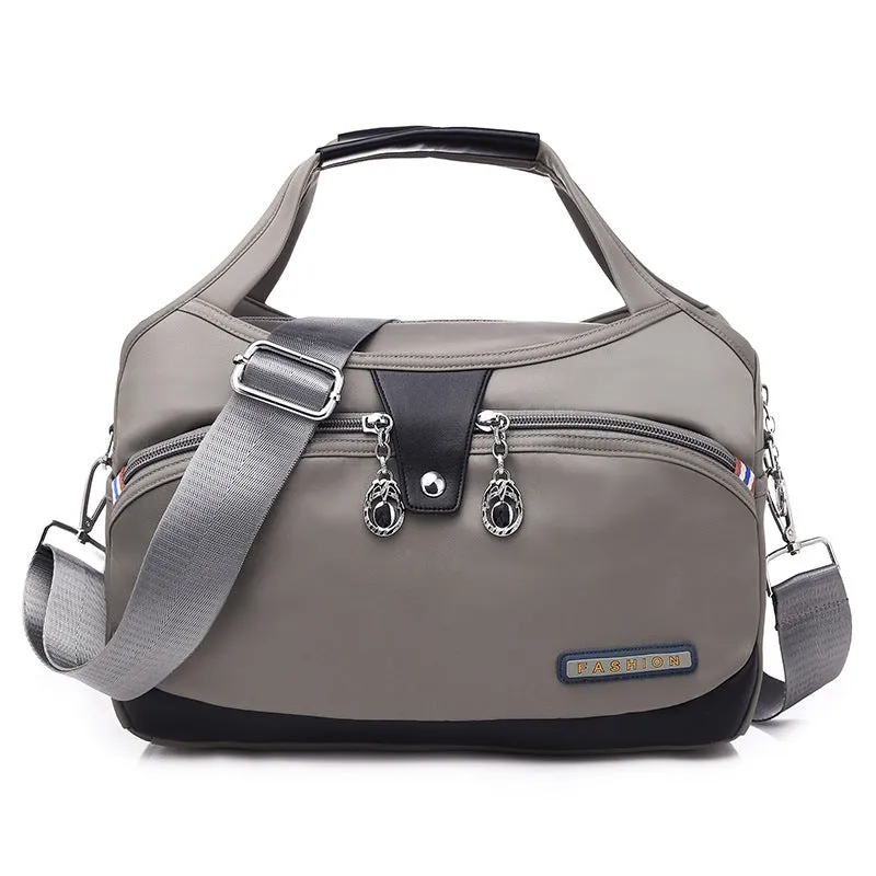 Women's And Lightweight Oxford Cloth Korean Style Large Capacity Waterproof Shopping Shoulder Bags
