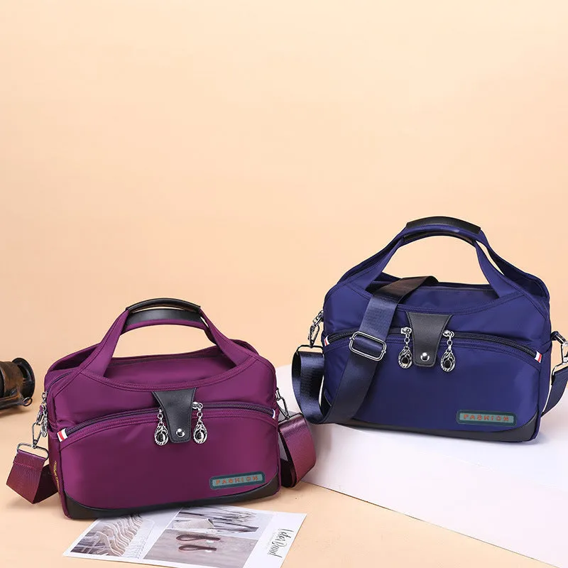 Women's And Lightweight Oxford Cloth Korean Style Large Capacity Waterproof Shopping Shoulder Bags