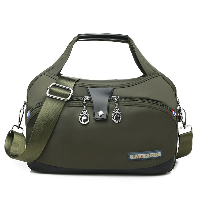 Women's And Lightweight Oxford Cloth Korean Style Large Capacity Waterproof Shopping Shoulder Bags