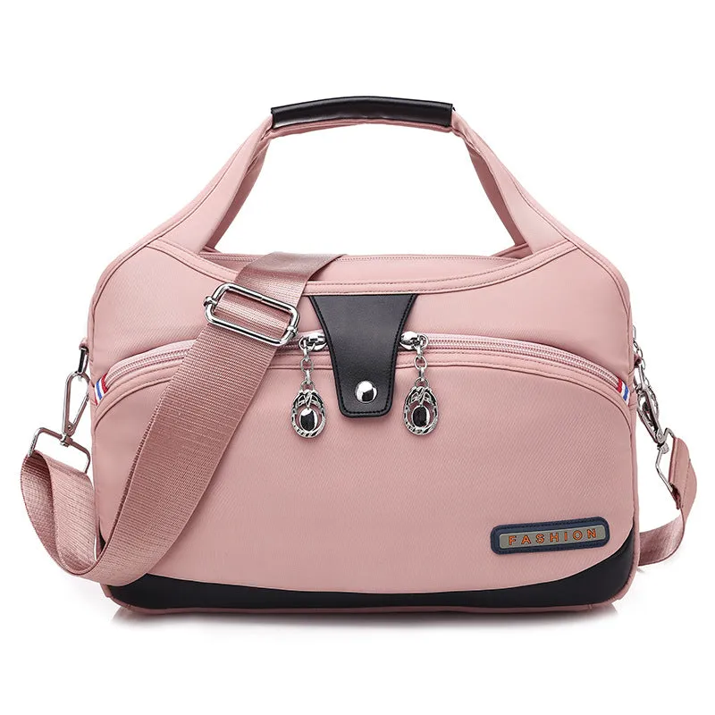 Women's And Lightweight Oxford Cloth Korean Style Large Capacity Waterproof Shopping Shoulder Bags