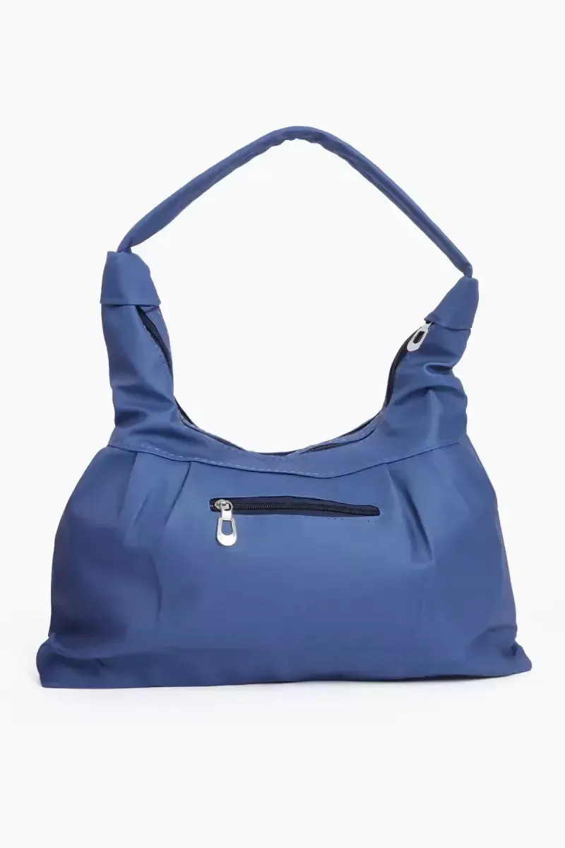 Women’s Casual Solid Hand Bag - Blue