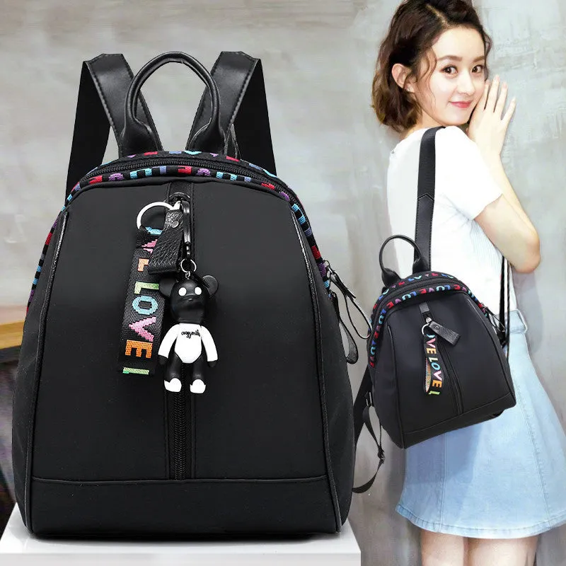 Women's Cloth Spring Korean Fashion Ribbon Solid Backpacks