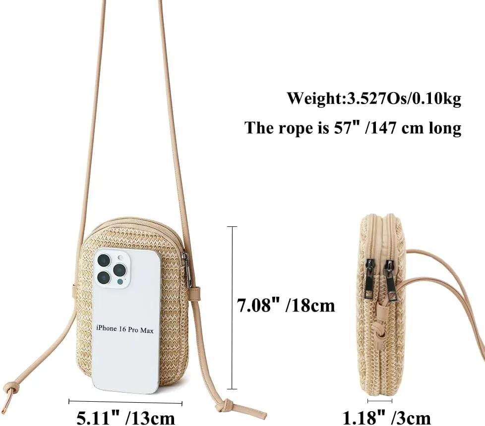 Women's Crossbody Bag - Small Adjustable Strap Shoulder Bag for Travel & Vacation