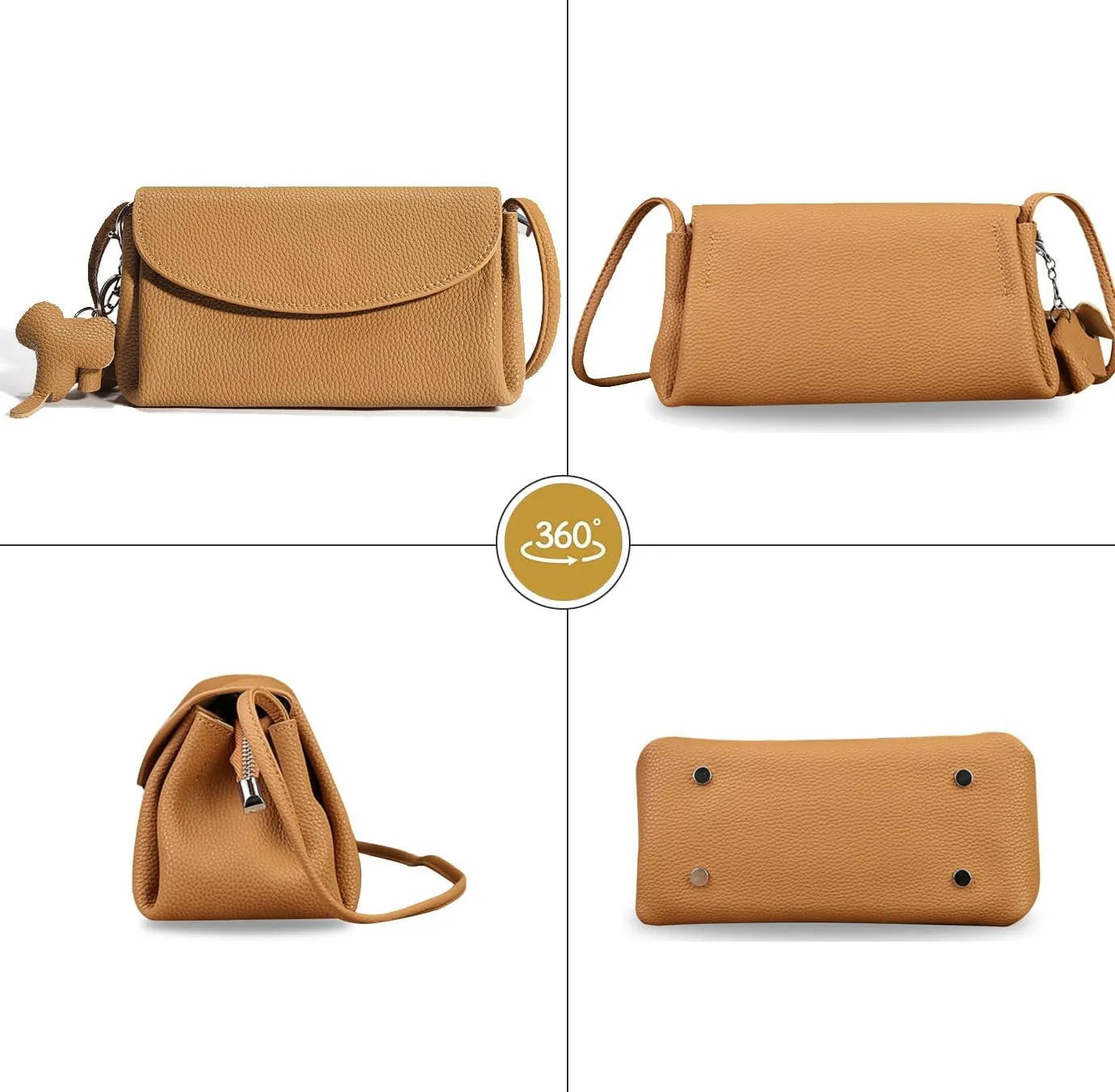 Womens Genuine Leather Crossbody Bags Shoulder Handbags for Women