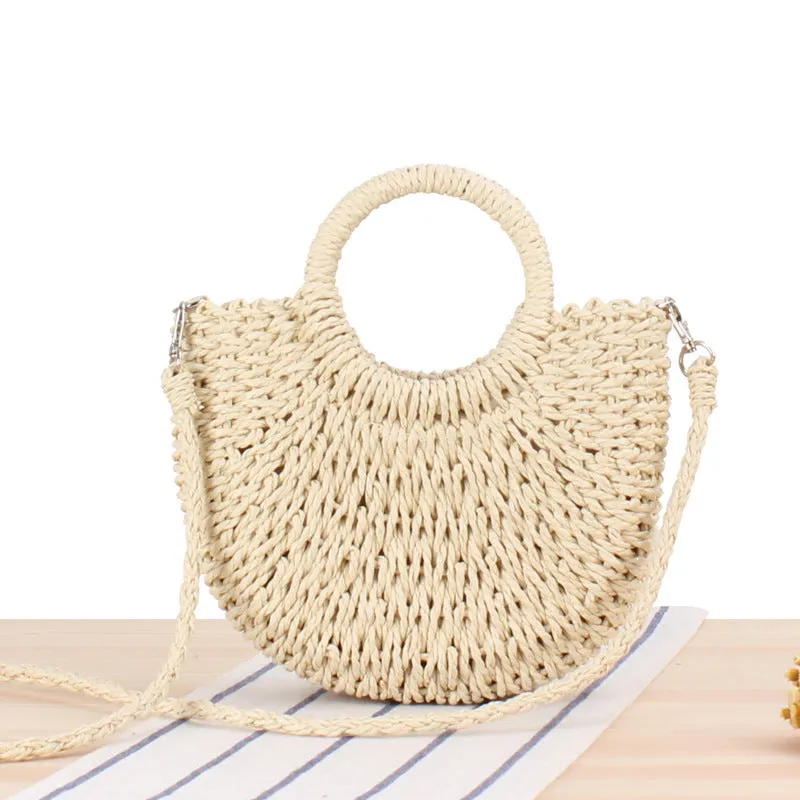 Women's Handmade Straw Fashion Sweet Portable Vegetable Crossbody Bags