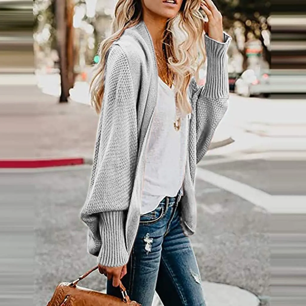 Women's Long Sleeve Cardigan Long Sweater Knit Cardigan Women Sleeve Women's Cardigan Cozy Outerwear 2024 Fall Coat