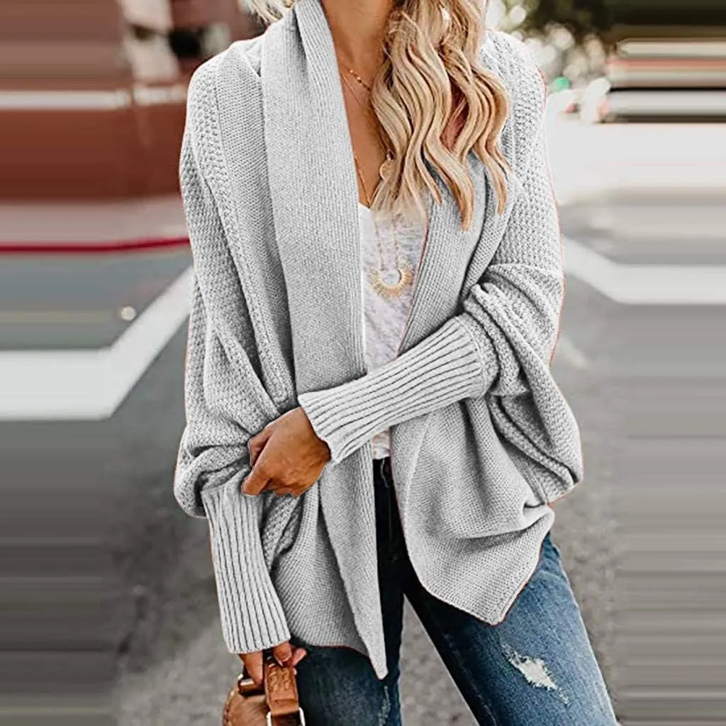 Women's Long Sleeve Cardigan Long Sweater Knit Cardigan Women Sleeve Women's Cardigan Cozy Outerwear 2024 Fall Coat
