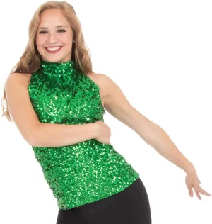 Womens Sequin Sparkle Tank Tunic Dress Just for Kix