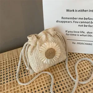 Women's Woven Trendy Summer Straw Cute Shoulder Bags