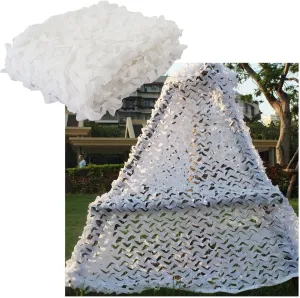 Woodland Camo Netting,Camouflage Net Outdoor,Sunblock Mesh Tarp,Quick Dry/Reinforce Double Layer,for Camping Hunting,Car Covers,Building Shelters,Sunscreen Nets,2x8m(7 * 26ft)