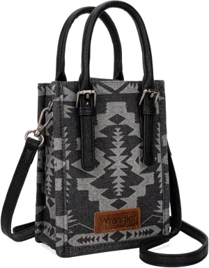 Wrangler Crossbody Bag for Women Top Handle Small Handbag and Aztec Tote Purse
