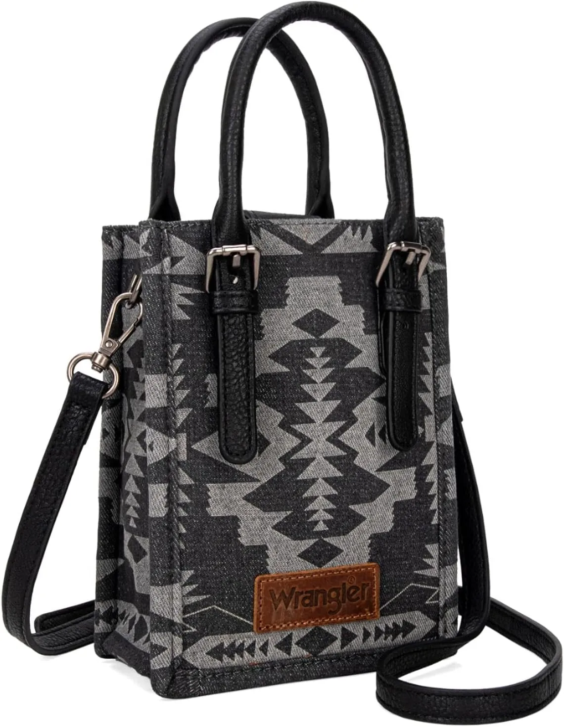 Wrangler Crossbody Bag for Women Top Handle Small Handbag and Aztec Tote Purse