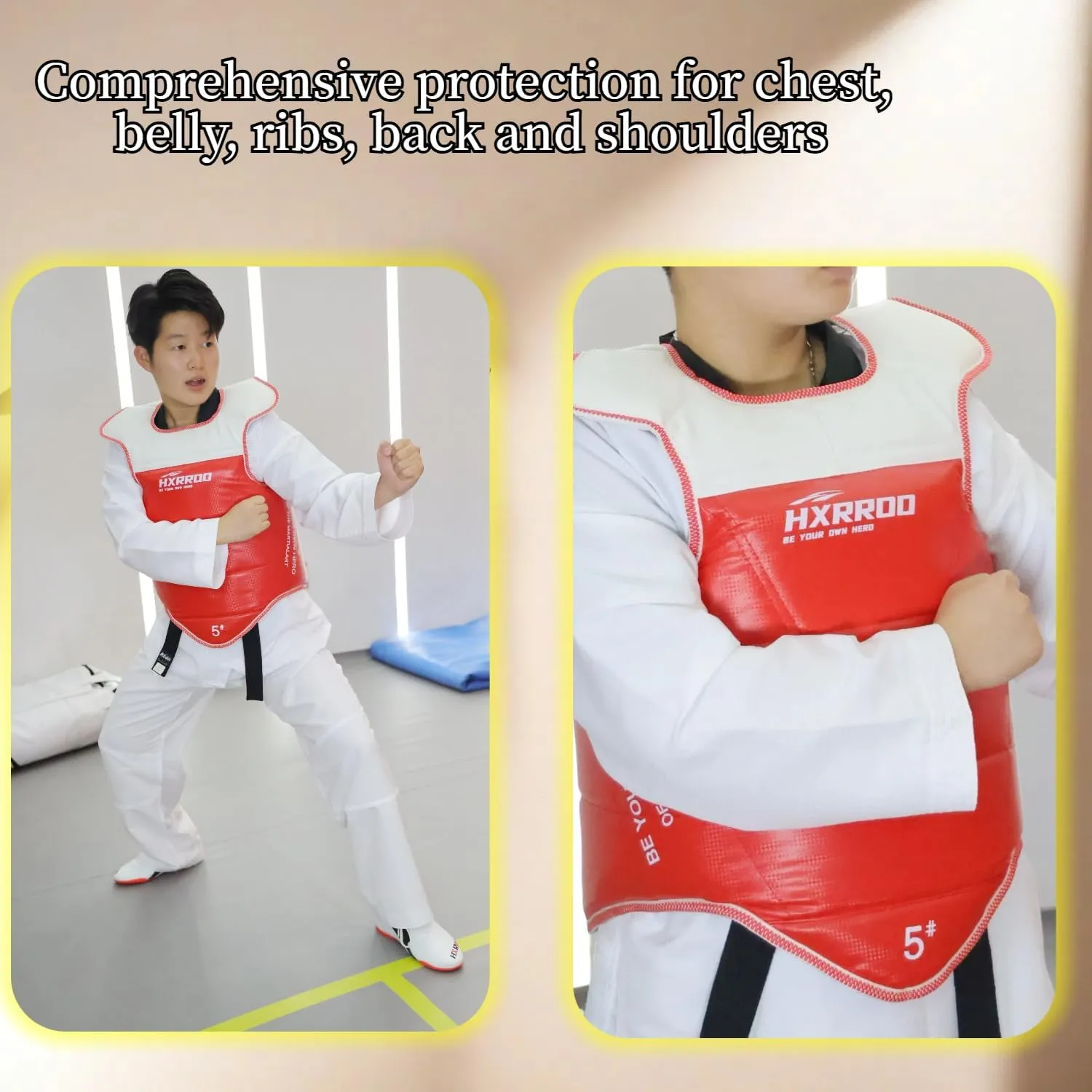 WT Taekwondo Martial Arts TKD Body Protector Reversible Chest Guard Protector hogu