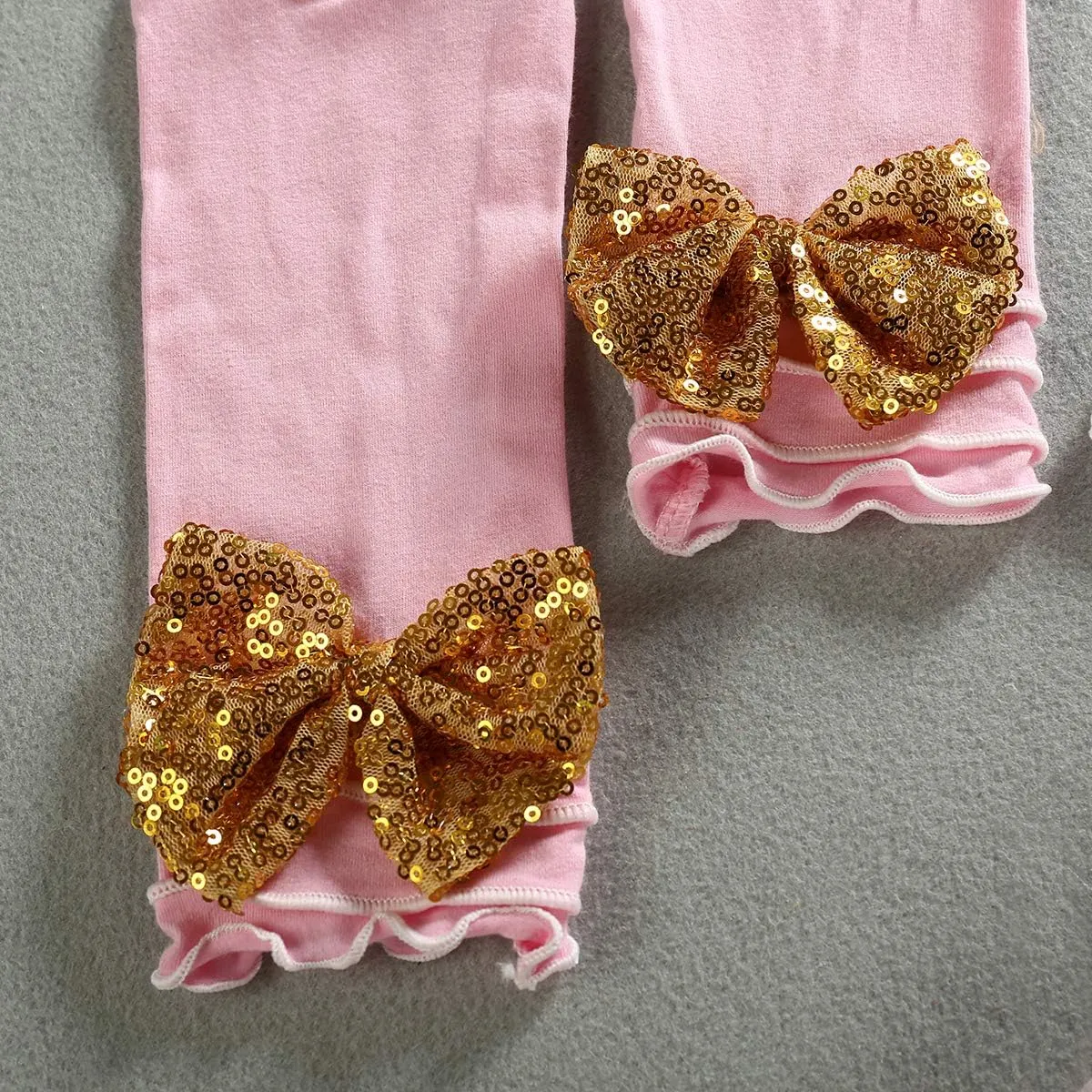 XFGLCK Newborn Infant Baby Girl My 1st Mother's Day Skirt Set Romper Tutu Pink Dot Skirt Headband Legging Warmer 4Pcs
