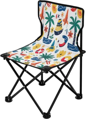 xigua Cool Summer Portable Camping Chairs,Outdoor Folding Camping Chair for Camping Hiking,Beach,Fishing225, 14.46x14.46x22.83in